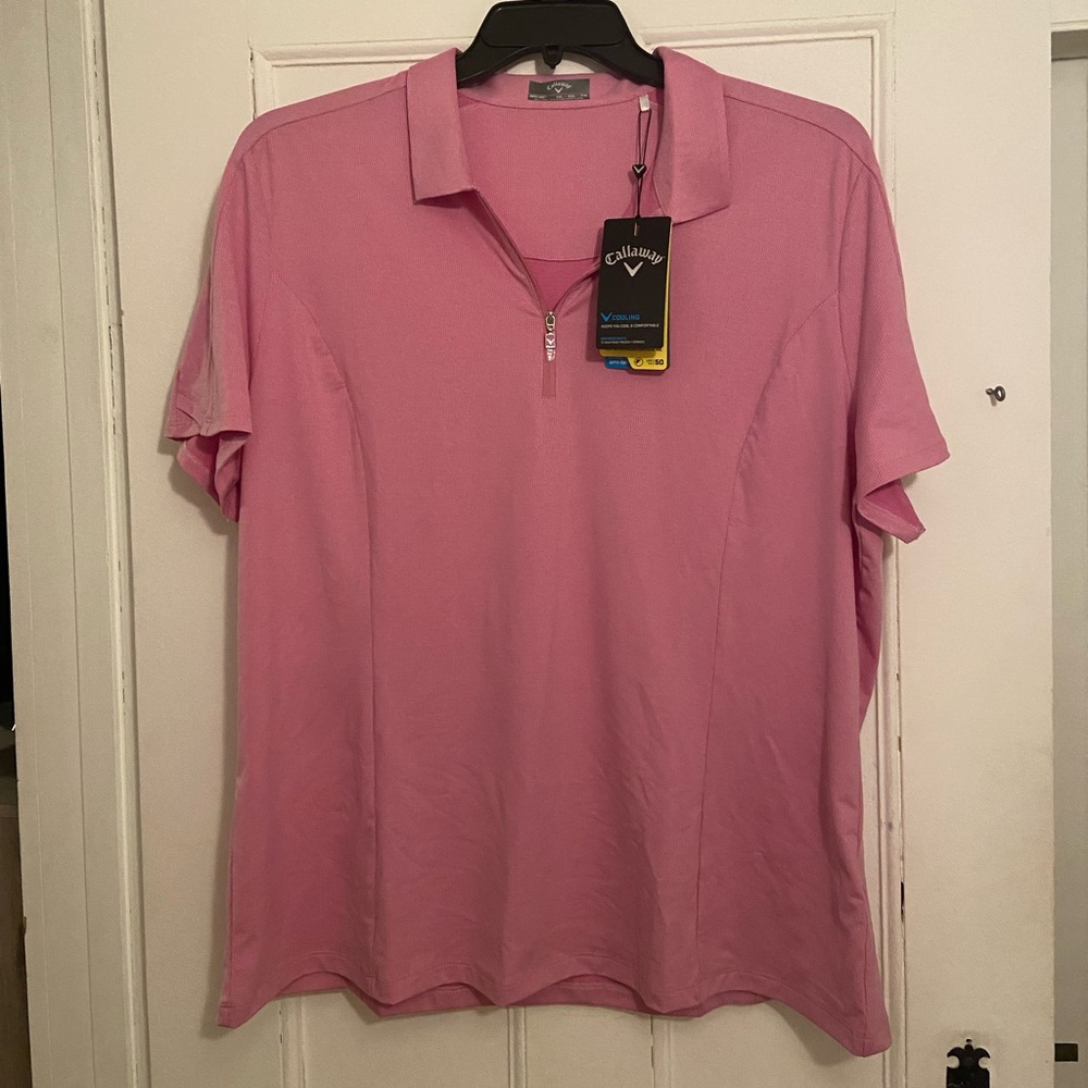 NWT CALLAWAY cooling golf polo